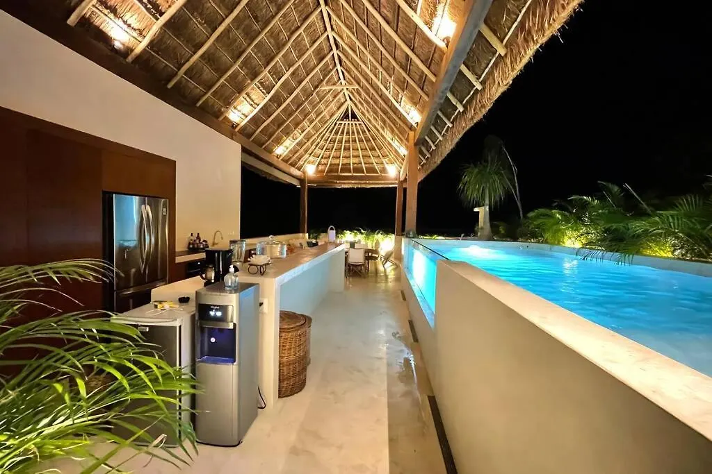 טולום Yax'Na House Luxury 240M2 - 12 Persons - 6 Rooms - 2 Swimming Pool - 3 Jacuzzis וילה