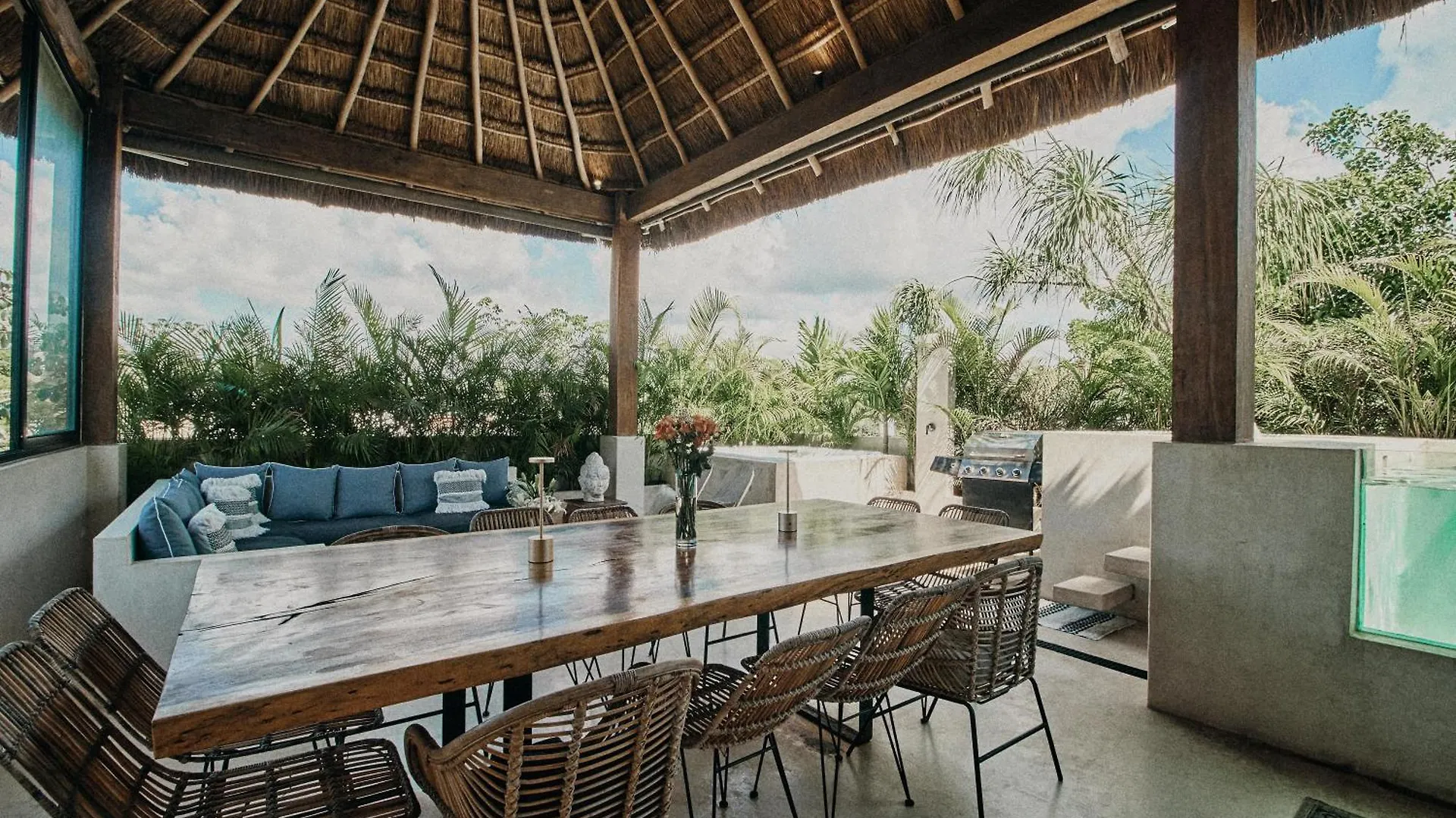 טולום Yax'Na House Luxury 240M2 - 12 Persons - 6 Rooms - 2 Swimming Pool - 3 Jacuzzis וילה