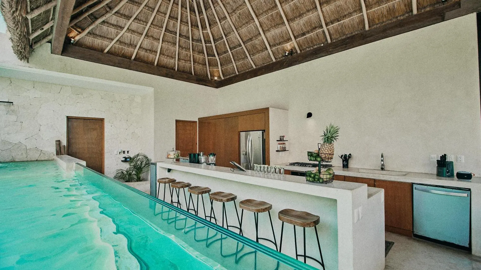 וילה טולום Yax'Na House Luxury 240M2 - 12 Persons - 6 Rooms - 2 Swimming Pool - 3 Jacuzzis