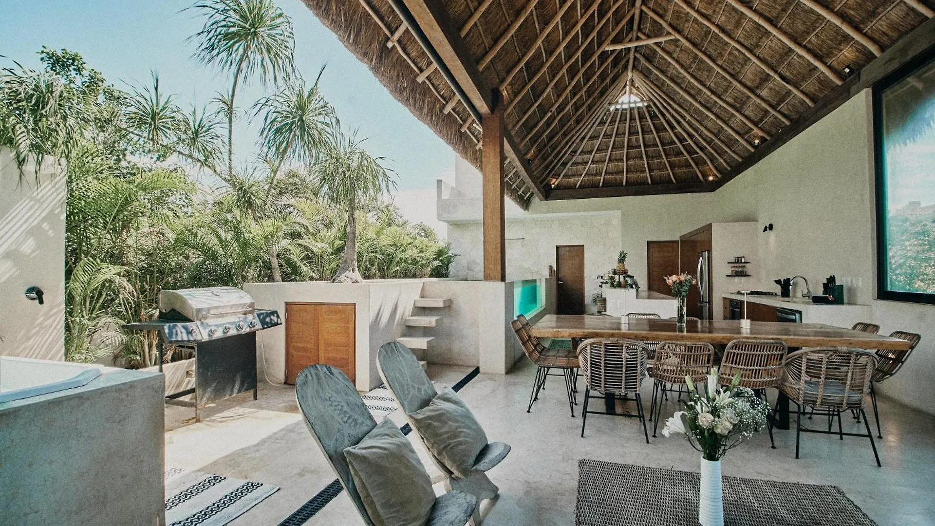 טולום Yax'Na House Luxury 240M2 - 12 Persons - 6 Rooms - 2 Swimming Pool - 3 Jacuzzis